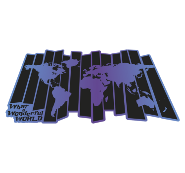 Dywan winylowy cudowna mapa świata - TenStickers