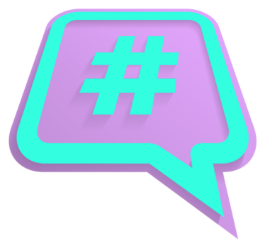 Dywan winylowy nowoczesny hasztag - TenStickers