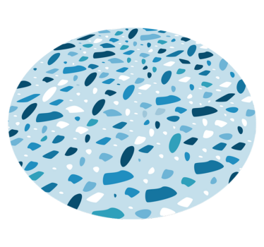 Dywan winylowy z wzorem niebieskich kamieni - TenStickers