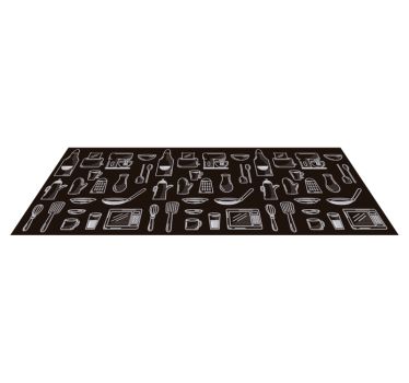 Mata winylowa do kuchni z przyborami - TenStickers