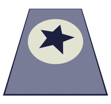 Dywan winylowy w gwiazdki centralny element gwiazdy - TenStickers