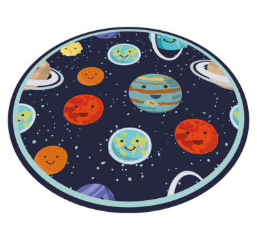 Dywan winylowy dla dzieci z układem słonecznym - TenStickers