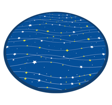 Dywan winylowy w gwiazdki orbita niebiańska - TenStickers
