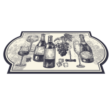 Mata winylowa do kuchni butelki wina - TenStickers