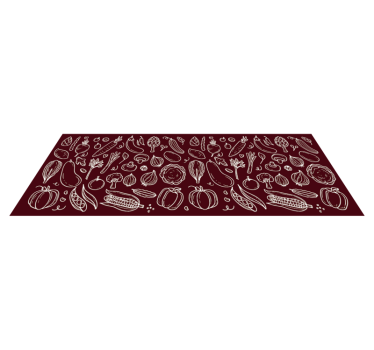 Dywan winylowy do kuchni Elegancki wzór retro - TenStickers