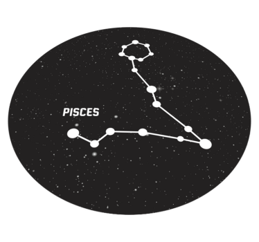 Dywan winylowy w gwiazdki konstelacja ryb - TenStickers