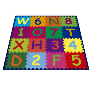 Dywan winylowy alfabet zagadka z alfabetem - TenStickers