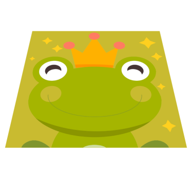 Dywan winylowy dla dziecka kreskówka żabiego księcia - TenStickers