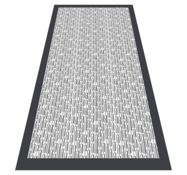 Ciemnoszary minimalistyczny dywan winylowy z linami - TenStickers