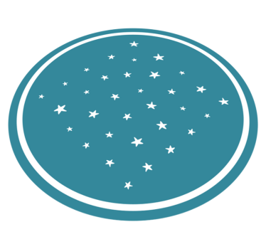 Dywan winylowy w gwiazdki motyw gwiazd - TenStickers