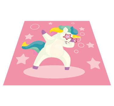 Dywan winylowy dla dziecka tańcząca magia jednorożca - TenStickers