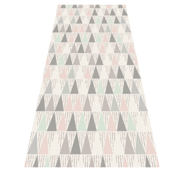 Dywan winylowy wzór geometryczny trójkątny geometryczny - TenStickers