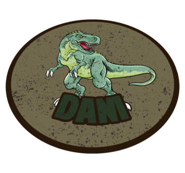 Tirannosaurus rex ze spersonalizowaną nazwą - TenStickers