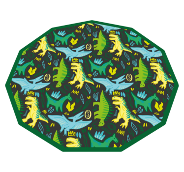 Dywan winylowy dla dziecka ślady dinozaurów - TenStickers