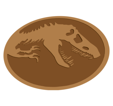 Dywan winylowy ze szkieletem dinozaura - TenStickers
