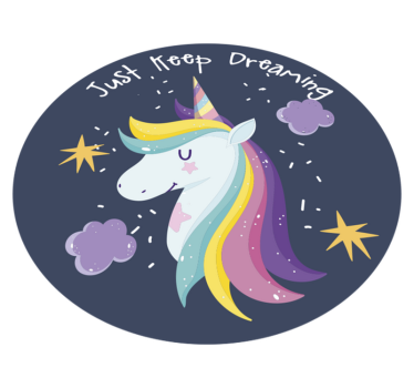 Dywan winylowy dla dziecka śnij dalej o jednorożcu - TenStickers