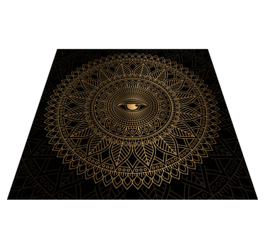 Mandala all see eye mandala mat - TenStickers