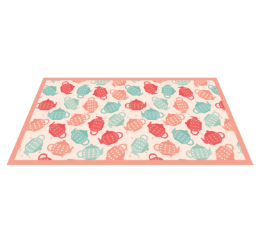 Geometryczne dywany kuchenne - TenStickers