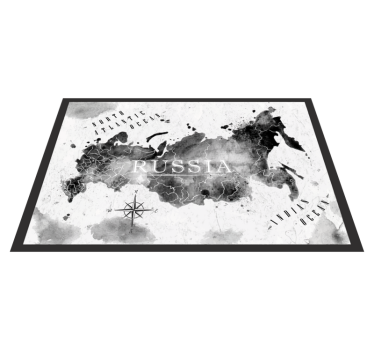 Dywan winylowy mapa świata monochromatyczna mapa świata - TenStickers