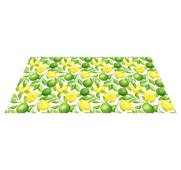 Dywan winylowy do kuchni w cytryny i limonki - TenStickers