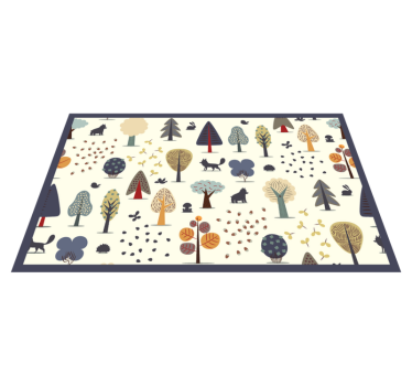 Dywan winylowy dla dziecka inspirowane nordycką naturą - TenStickers