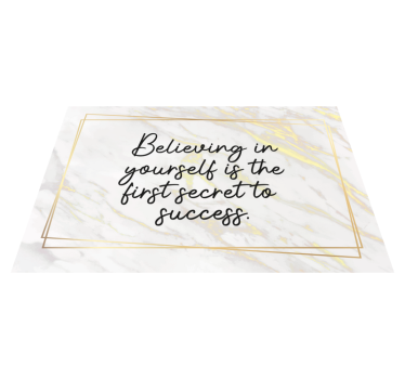 Dywan winylowy z imieniem inspirujący cytat - TenStickers