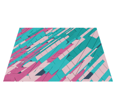 Dywan winylowy wzór geometryczny wzór kątowy abstrakcyjny - TenStickers