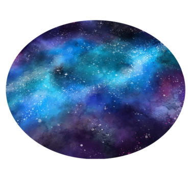 Dywan winylowy w gwiazdki oaza inspirowana galaktyką - TenStickers