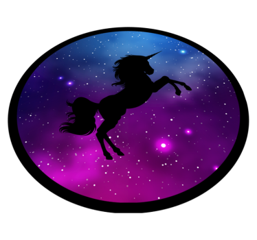 Dywan winylowy dla dzieci space unicorn majestic - TenStickers