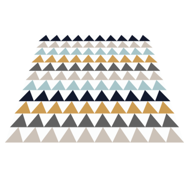 Dywan winylowy wzór geometryczny efekty wzoru trójkątnego - TenStickers