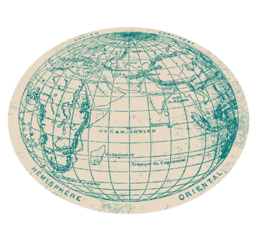 Dywan winylowy mapa świata projekt globusa geograficznego - TenStickers