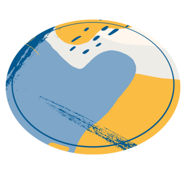 Dywan winylowy kamienie sztuka cyrkularna - TenStickers