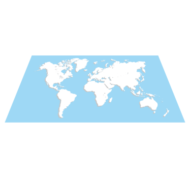Dywan winylowy mapa świata mapa globalna - TenStickers