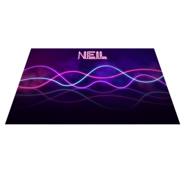 Dywan winylowy z imieniem wyświetlacz świateł neonowych - TenStickers