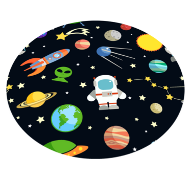 Dywan winylowy w gwiazdki projekt odkrycia kosmicznego - TenStickers