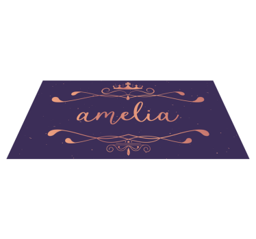 Dywan winylowy z imieniem - personalizowana maty - TenStickers
