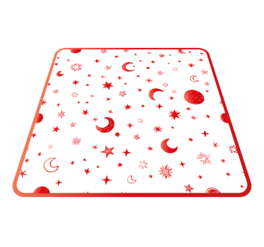 Dywan winylowy w gwiazdki elementy nieba - TenStickers