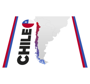 Dywan winylowy mapa świata chile - TenStickers