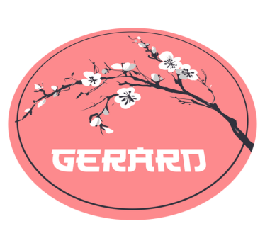 Sakura japońskie kwiaty z nazwą mata - TenStickers