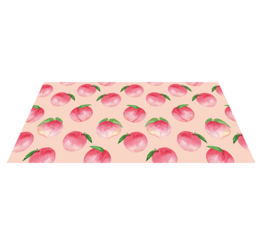 Dywan winylowy do kuchni wzór kwiatu brzoskwini - TenStickers