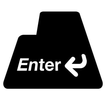 Dywan winylowy dla nastolatków klawisz enter - TenStickers