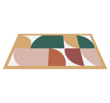 Abstrakcyjny wzór sztuki geometryczne dywany - TenStickers
