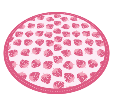 Dywan winylowy do kuchni słodki wzór truskawkowy - TenStickers