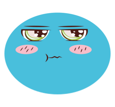 Dywan winylowy Niebieska kreskówkowa twarz - TenStickers