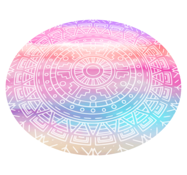 Dywan winylowy z mandalą żywy element geometryczny - TenStickers