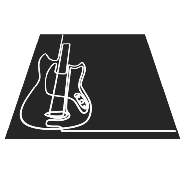 Nowoczesny dywan winylowy gitara elektryczna - TenStickers