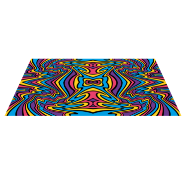 Dywan winylowy tekstura psychodeliczny wzór wirowy - TenStickers