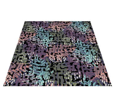 Kwadratowy dywan winylowy oryginalny design - TenStickers