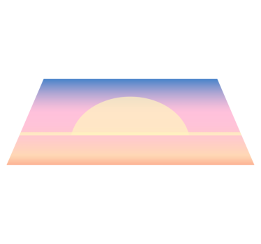 Dywan winylowy natura gradient wschodu słońca - TenStickers