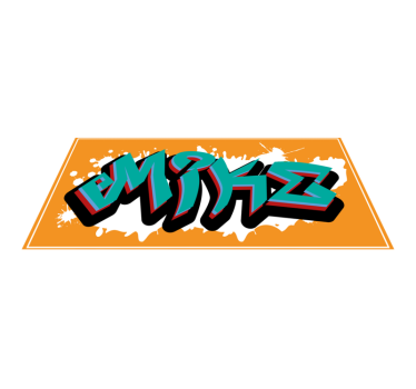 Dywanik winylowy z imieniem Graffiti króla dzikiego stylu - TenStickers